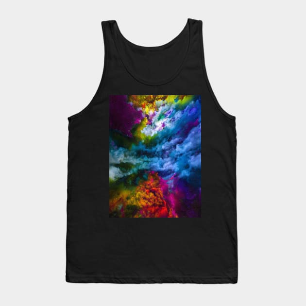 Colorful Clouds and Stars Tank Top by Trip Tank